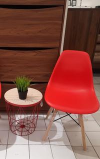 Gambar Kursi Teras Informa 1 Kursi & 1 Meja Bulat - Merah dari By.Agustin undefined 4 Tokopedia