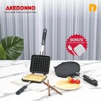 Gambar CETAKAN KUE BELGIAN SQUARE WAFFLE MAKER PREMIUM ROLL MAKER AKEBONNO dari TENTRILIA undefined 1 Tokopedia