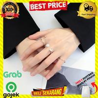Gambar CINCIN MUTIARA WANITA TITANIUM LAPIS EMAS SILVER GEOMETRIS 4PCS C462 - GOLD, All Size dari Monark Indonesia undefined 1 Tokopedia