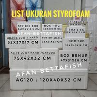 Gambar Styrofoam Box GG 60 Ukuran 59 x 43 x 30 cm / Stereboam Box GG60 dari AFAN AQUARIUM undefined 5 Tokopedia