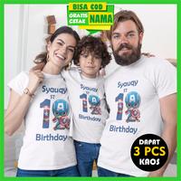 Gambar Kaos Avengers Ulang Tahun Anak Couple Keluarga Family Custom Nama dari Cakrawaladunia undefined 1 Tokopedia