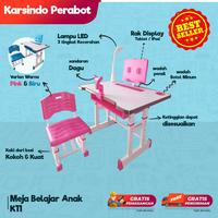 Gambar Meja Belajar Anak Multifungsi 888 Import+Lampu dengan 3 stelan cahaya - K10 Pink dari subeto sejahtera furniture undefined 4 Tokopedia