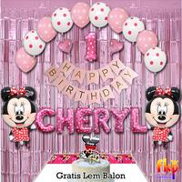 Gambar Paket Dekorasi Balon Minnie Dekorasi Ulang Tahun Anak Perempuan - A - Polos dari FKP Store undefined 2 Tokopedia