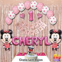 Gambar Paket Dekorasi Balon Minnie Dekorasi Ulang Tahun Anak Perempuan - A - Polos dari FKP Store undefined 3 Tokopedia
