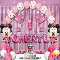 Gambar Paket Dekorasi Balon Minnie Dekorasi Ulang Tahun Anak Perempuan - B - Polos dari FKP Store undefined 3 Tokopedia