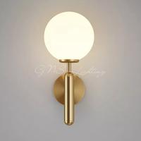 Gambar Lampu dinding frosted glass nordic gold design dari GNS Lighting undefined 4 Tokopedia