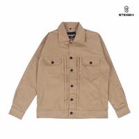 Gambar Jacket Trucker Canvas Pria V2 Steigen / Jaket Trucker Outwear Original Pria Wanita Premium Kancing Hitam / Jaket Semi Parka Casual Trucker Bahan Canvas Pria / Jaket Pria Trucker Jacket Semi Parka Motor Panjang Unisex Semi Casual Bomber Hitam - Black, M dari Five Point Two undefined 4 Tokopedia