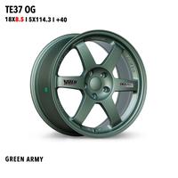Gambar Velg Mobil Ring 18 TE37 OG Green Army 5H 114.3 E.40 dari WWTRADING undefined 1 Tokopedia
