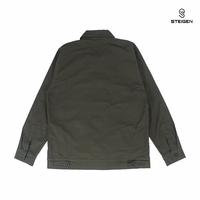 Gambar Jacket Trucker Canvas Pria V2 Steigen / Jaket Trucker Outwear Original Pria Wanita Premium Kancing Hitam / Jaket Semi Parka Casual Trucker Bahan Canvas Pria / Jaket Pria Trucker Jacket Semi Parka Motor Panjang Unisex Semi Casual Bomber Hitam - Black, M dari Five Point Two undefined 3 Tokopedia