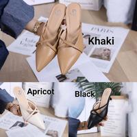 Gambar Sepatu sandal heels simple elegan JD92HK Slop sepatu heels wanita dari CLOVISP undefined 2 Tokopedia