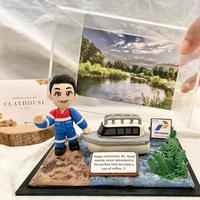Gambar Clay in acrylic box jumbo (15x10x10cm) custom hadiah ultah wisuda dari Clayhouse undefined 3 Tokopedia