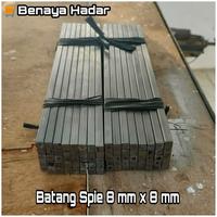 Gambar Batang spie 8 mm x 8 mm x 300 mm Besi Spie Pasak Key Spi - 14 mm x 16 mm dari Benaya Hadar undefined 2 Tokopedia