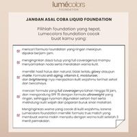 Gambar Foundation Lumecolors Full Coverage Acne Skin Matte Tahan Lama SPF 15 - Light, 10 ml dari Lumecolors Beauty Cosmetics undefined 4 Tokopedia