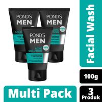 Gambar PONDS Men Acne Clear Oil Control Face Wash 100G - Isi 3 dari Unilever Mall Official undefined 1 Tokopedia