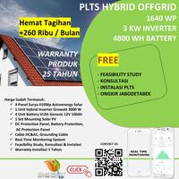 Gambar PLTS Hybrid Off-Grid 1640WP + 3000 W Inverter + 4800 Wh Battery dari Solar Project undefined 1 Tokopedia