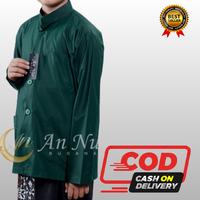 Gambar baju koko santri haibah model amu ammu anak laki laki lengan panjang - hijau botol, 14 dari azka store 313 undefined 4 Tokopedia