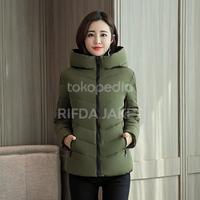 Gambar JAKET WINTER WANITA ,JAKET WANITA KOREA,JAKET TEBAL MUSIM DINGIN - Hitam, XXL dari RIFDA JAKET undefined 3 Tokopedia