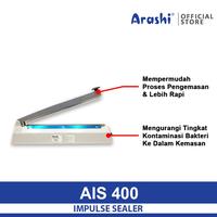 Gambar Impulse Sealer AIS 400 Mesin Press Plastik 40 cm Arashi - Hyperlite 402 dari Saluran Berkah Mandiri undefined 4 Tokopedia