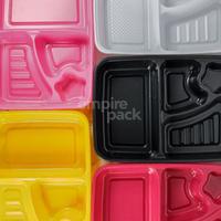 Gambar Mika Bento Tray 4 Sekat Bintang Lunch Box isi 50 Set - Putih dari Empire Pack undefined 1 Tokopedia