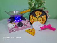 Gambar Kompor mainan bisa nyala free Pizza - Hello kitty dari SF Miniatur undefined 2 Tokopedia