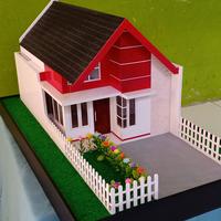 Gambar Maket rumah 1 lantai tampak luar saja skala 1:25 dari Zan Mart undefined 2 Tokopedia