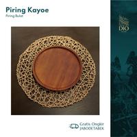 Gambar Dio Living - Kayoe Piring Bulat Datar Wadah Kayu Solid Serbaguna Unik - XL dari Dio Living undefined 2 Tokopedia