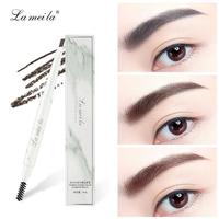 Gambar Lameila Double Ended Marble Eyebrow Pencil Penebal Alis Mata 801 - #4 Light Coffee dari STARACCOFFICIAL undefined 1 Tokopedia
