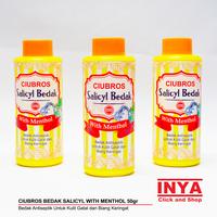 Gambar SALICYL BEDAK CIUBROS TALC 50gr - Bedak Kulit - ORIGINAL 75gr dari INYA STORE undefined 3 Tokopedia