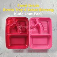 Gambar Mika Bento Tray 4 Sekat Bintang Lunch Box isi 50 Set - Putih dari Empire Pack undefined 2 Tokopedia