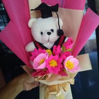 Gambar BUKET BONEKA WISUDA/BUKET BUNGA/ TANPA PO dari ALMAGIFT BUKET undefined 3 Tokopedia