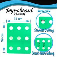 Gambar Impraboard Tutup Bak Baki Hidroponik 9 Lubang Sistem Wick - Kuning dari Netafarm Surabaya undefined 3 Tokopedia