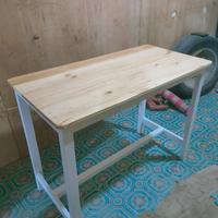 Gambar meja bakso meja makan kaki putih - 110x55x75 dari UD Zaimatus undefined 1 Tokopedia