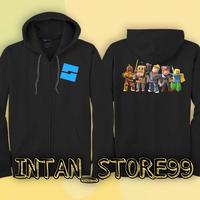 Gambar jaket hoodie zipper pria dewasa roblox size s-xxxl sweter jaket zipper - Merah, S dari Intan_store99 undefined 3 Tokopedia