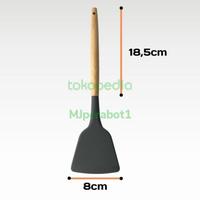 Gambar Sutil / Sodet Wajan Silicon Gagang Kayu dari MJPERABOT1 undefined 2 Tokopedia