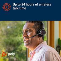 Gambar Poly Voyager 4320 Stereo Series Headphone Wireless With Charging Stand - UC USB-A dari ST-Toms.co undefined 2 Tokopedia