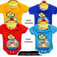Gambar Baju Kaos Anak Bisa Kasi Nama gambar Tuhan Yesus Natal God Loves Us - Merah Muda, M dari Stella_co undefined 5 Tokopedia