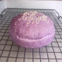 Gambar Roti Burger Ungu Taro / Bun / Wijen / Brioche / Roti Uk.12 cm - 100 gr dari Nuha Bakery undefined 3 Tokopedia