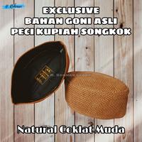 Gambar Peci Kupiah Songkok Klasik Bahan Goni Grade A/ Dalam lapis kain tebal - Coklat Muda, No 4 dari Warung Santri03 undefined 3 Tokopedia