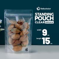 Gambar STANDING POUCH ZIPLOCK CLEAR | PLASTIK KLIP KEMASAN TRANSPARAN 9x15 - 9CM x 15CM, TRANSPARAN dari Buana Packing undefined 1 Tokopedia