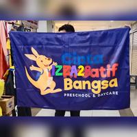 Gambar bendera logo atau custom ukuran 100 x 150 cm dari izza28 undefined 5 Tokopedia