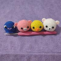 Gambar Gantungan kunci lucu boneka rajut / Kado / Souvenir - Biru dari Ms Miley Amigurumi undefined 3 Tokopedia