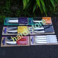 Gambar Pisau Steak 5 inch Tramontina Set 12 pcs 23360/905 Ipanema Black Asli - Ungu dari Hardistore Superpisau undefined 5 Tokopedia