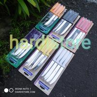 Gambar Pisau Steak 5 inch Tramontina Set 12 pcs 23360/905 Ipanema Black Asli - Ungu dari Hardistore Superpisau undefined 1 Tokopedia