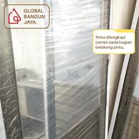 Gambar PINTU ALUMINIUM SETENGAH KACA GOLD CHAMP JAYCO 200X70 + KUSEN + HANDLE - Toko (Invoice) dari Global Bangun Jaya undefined 5 Tokopedia