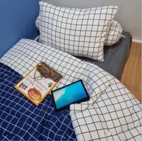 Gambar Bedcover Kotak Kotak Aesthetic Bedcover Set Kotak Bedcover Catur - KOTAK BIRU, BC aja Single dari oyasumiasia undefined 3 Tokopedia