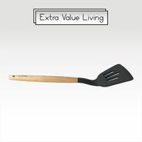 Gambar Cypruz Kitchen Tool Silicone AM0931K Sodet Spatula Lubang Gagang Kayu - Merah Muda dari Home Electro undefined 4 Tokopedia