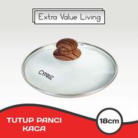 Gambar CYPRUZ Tutup Panci Kaca 18 CM Tutup Wajan Kuali Kaca SP-0781 - 18cm dari Home Electro undefined 2 Tokopedia