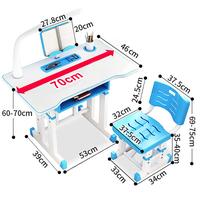 Gambar Meja Belajar Anak Multifungsi 888 Import+Lampu dengan 3 stelan cahaya - K10 Pink dari subeto sejahtera furniture undefined 5 Tokopedia