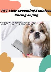 Gambar SISIR STAINLESS untuk hewan kucing anjing kelinci domba dll - SIZE M dari CHIKO PETSHOP PML undefined 3 Tokopedia