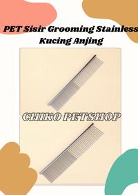 Gambar SISIR STAINLESS untuk hewan kucing anjing kelinci domba dll - SIZE M dari CHIKO PETSHOP PML undefined 2 Tokopedia
